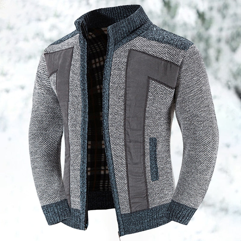 Men's Wool Blend Zip Vest - Classic Layering | Autumn - Light Grey