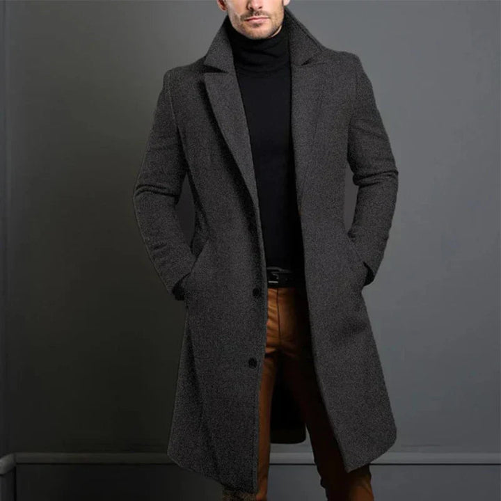 Men's Wool Jacket | Full-Length | Winter - Gray
