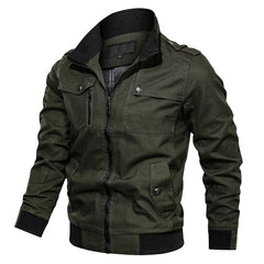 Men's Zip Up Casual Bomber Jacket - Classic Comfort Fit | Autumn