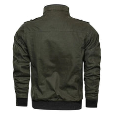 Men's Zip Up Casual Bomber Jacket - Classic Comfort Fit | Autumn