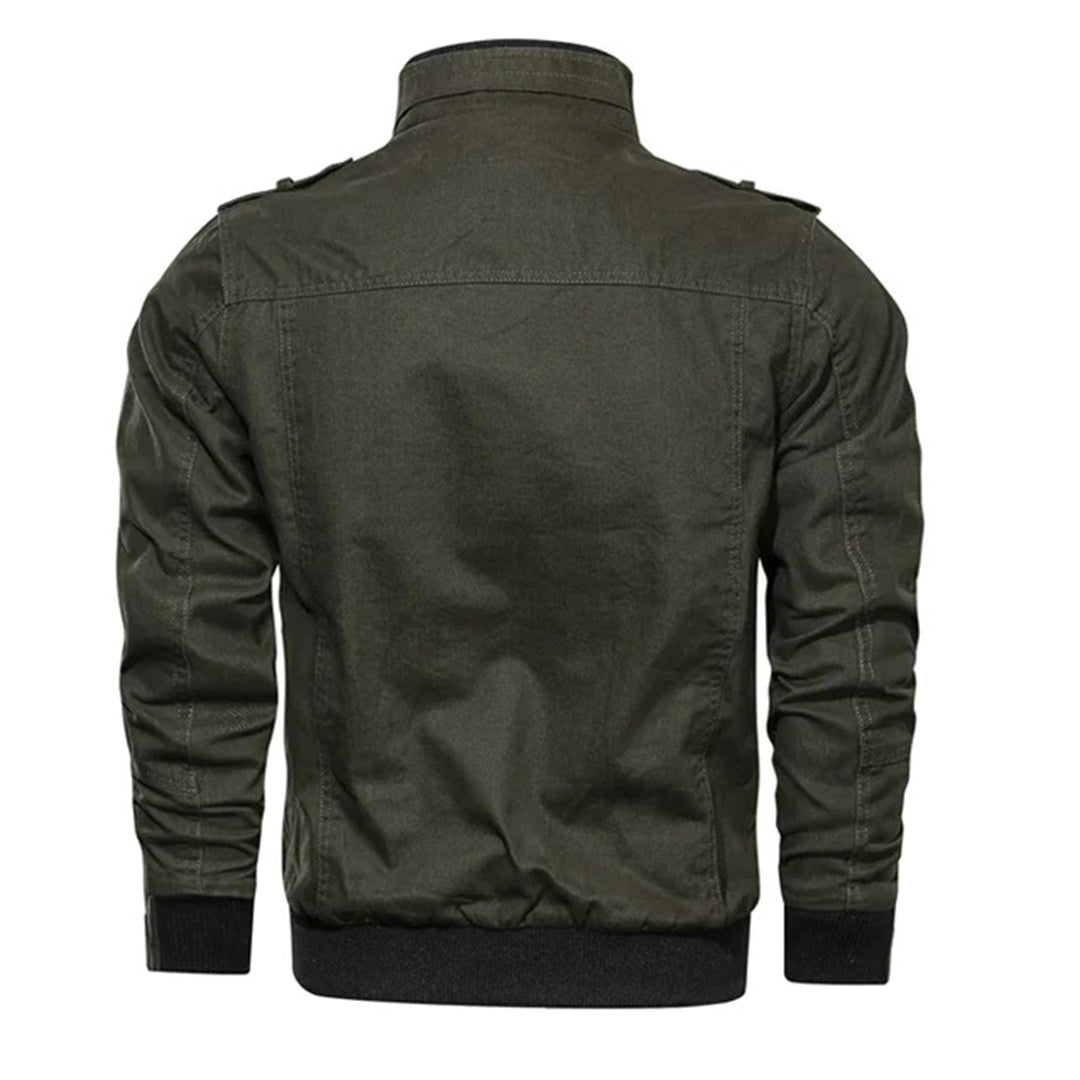 Men's Zip Up Casual Bomber Jacket - Classic Comfort Fit | Autumn