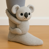 Women's Animal Design Socks - Cozy Comfort | Autumn - Koala