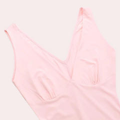 Women's Asymmetrical Dress | V-Neckline | Side Slit | Summer