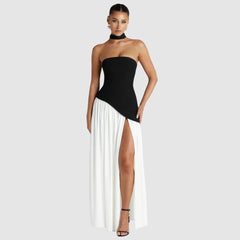 Women's Asymmetrical Maxi Dress - Wedding Guest | Summer