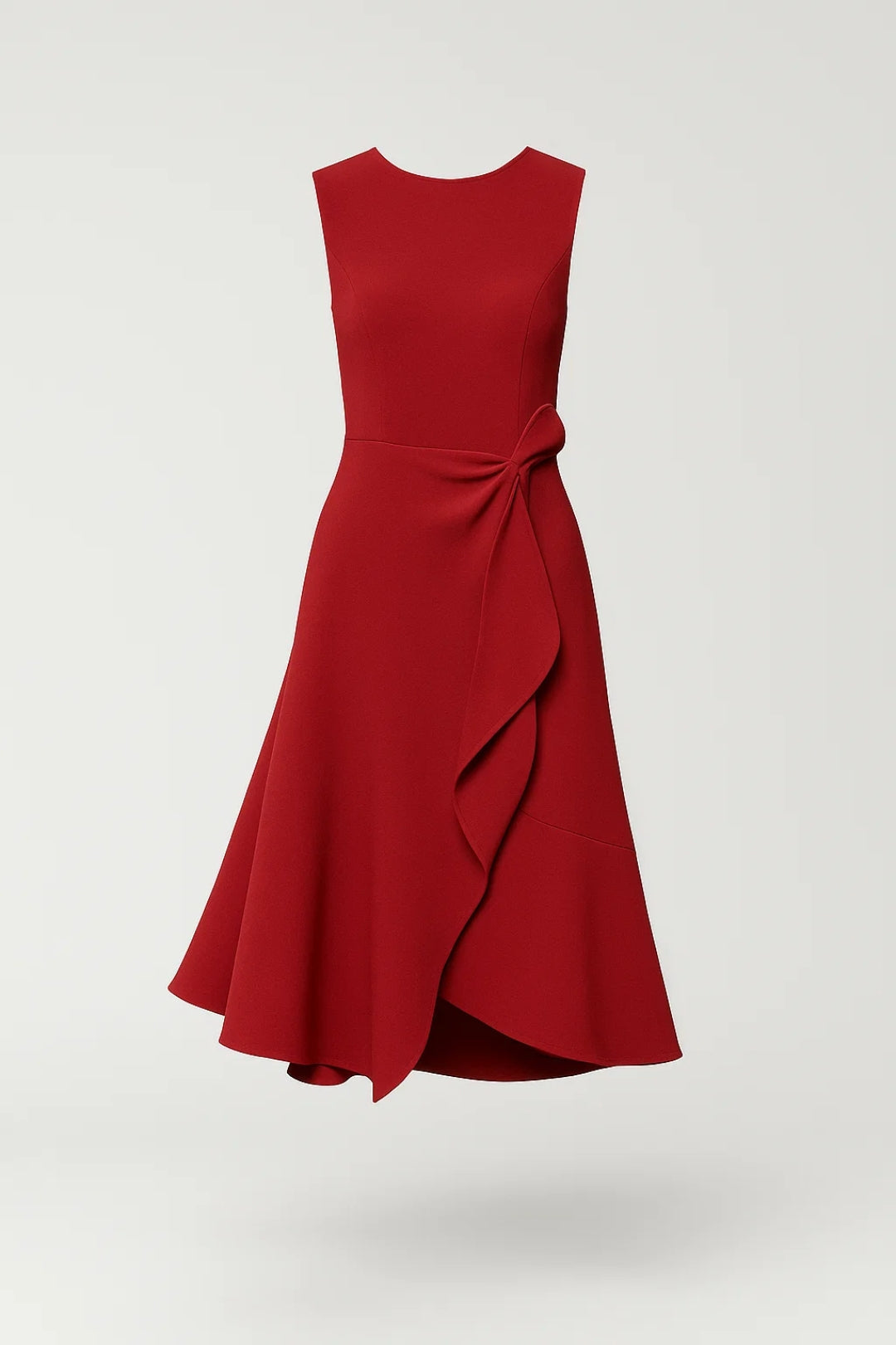 Women's Asymmetrical Midi Dress | Waist Detail | Elegant | Spring