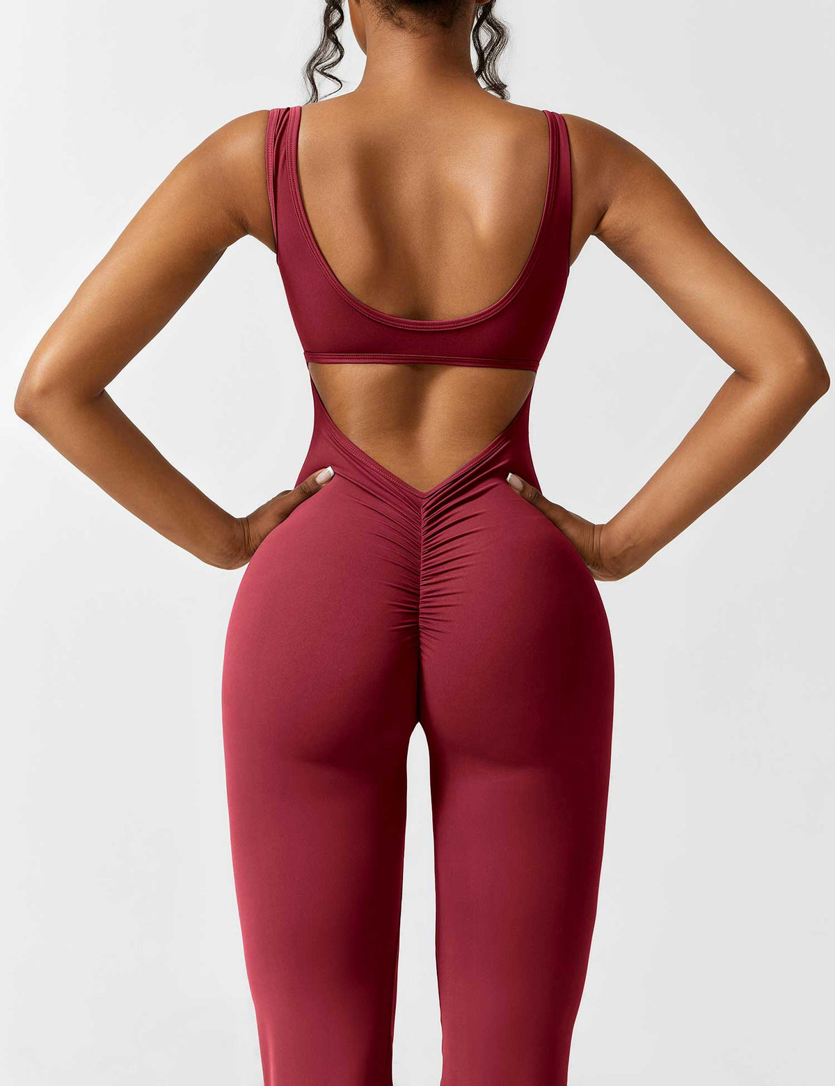 Women's Backless Jumpsuit - Flared Leg Summer Style