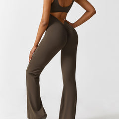 Women's Backless Jumpsuit - Flared Leg Summer Style