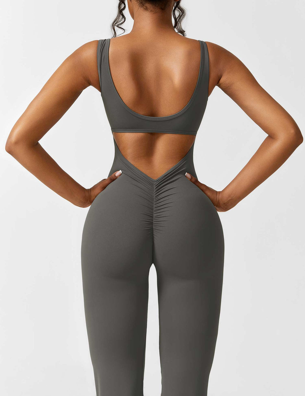 Women's Backless Jumpsuit - Flared Leg Summer Style