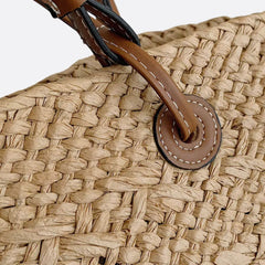 Women's Bag | Straw Tote | Leather Handles | Summer