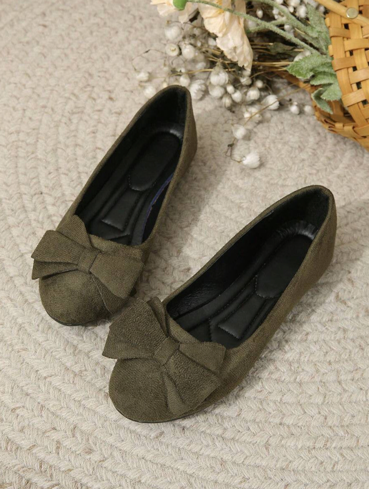 Women's Ballet Flats | Bow Detail | All-Season Comfort | Winter