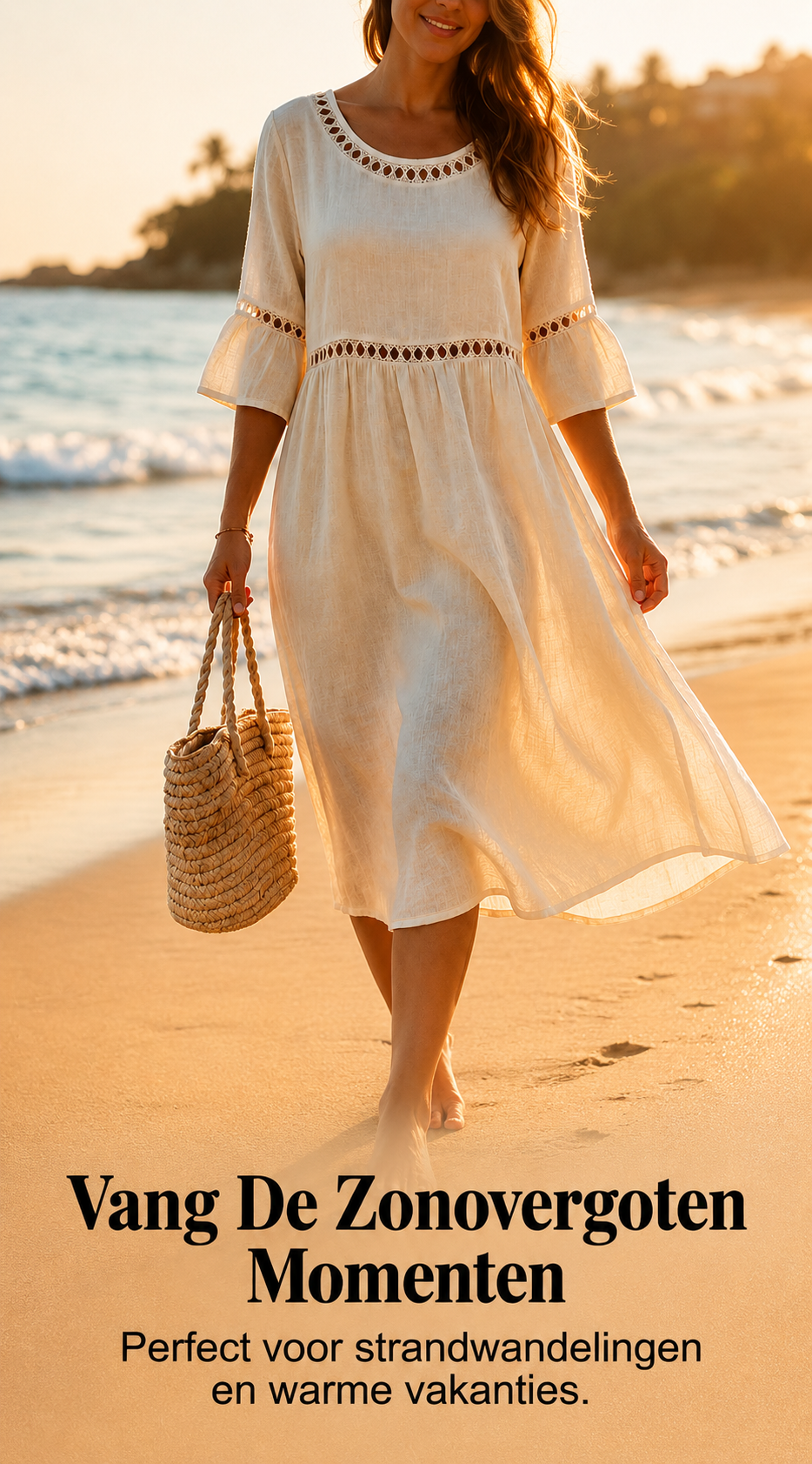 Women's Belly-Smoothing Midi Dress - Elegant Summer Style