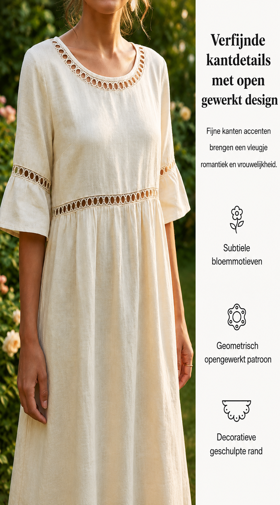 Women's Belly-Smoothing Midi Dress - Elegant Summer Style