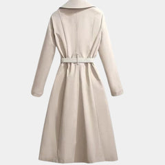 Women's Belted Midi Trench Coat - Classic A-Line | Spring