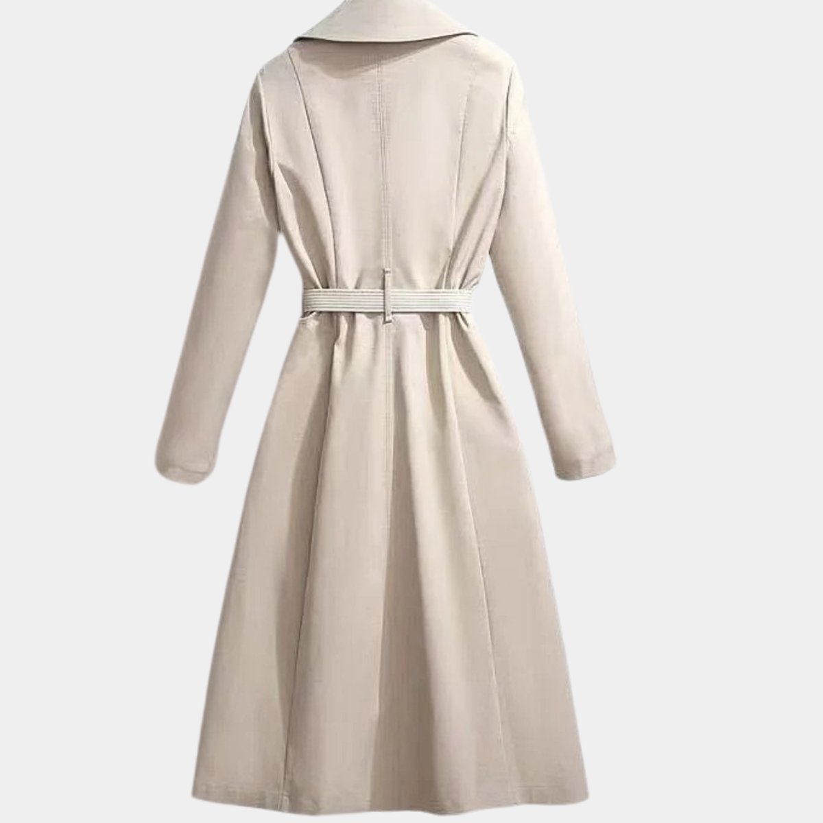 Women's Belted Midi Trench Coat - Classic A-Line | Spring