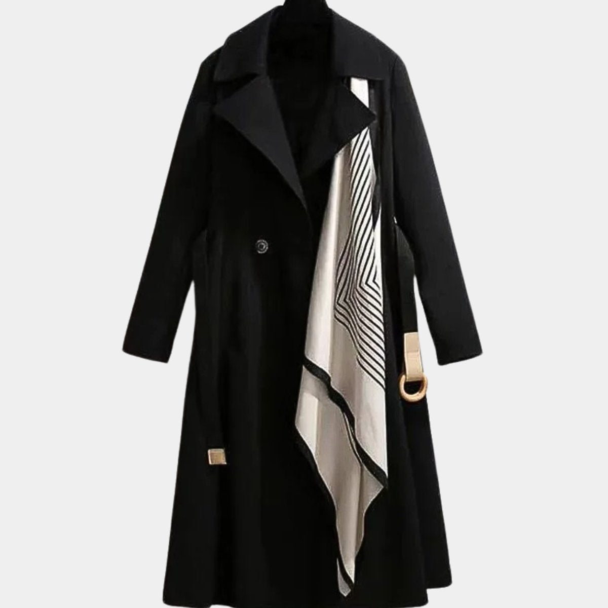 Women's Belted Midi Trench Coat - Classic A-Line | Spring