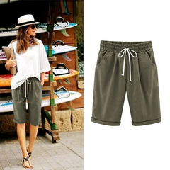 Women's Bermuda Shorts | Cotton Linen | Summer