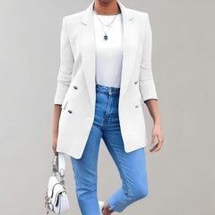 Women's Blazer | Double Button Elegant | Long Fit | Autumn