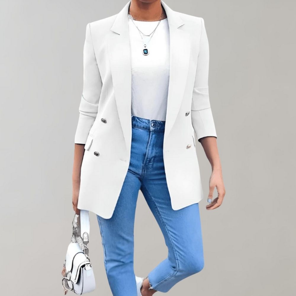 Women's Blazer | Double Button Elegant | Long Fit | Autumn