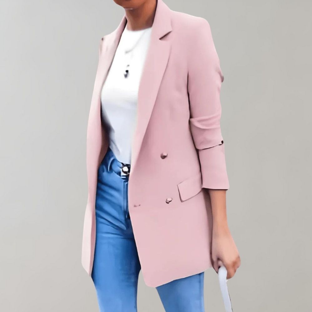 Women's Blazer | Double Button Elegant | Long Fit | Autumn