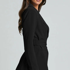 Women's Blazer Dress | Belted | Elegant | Autumn