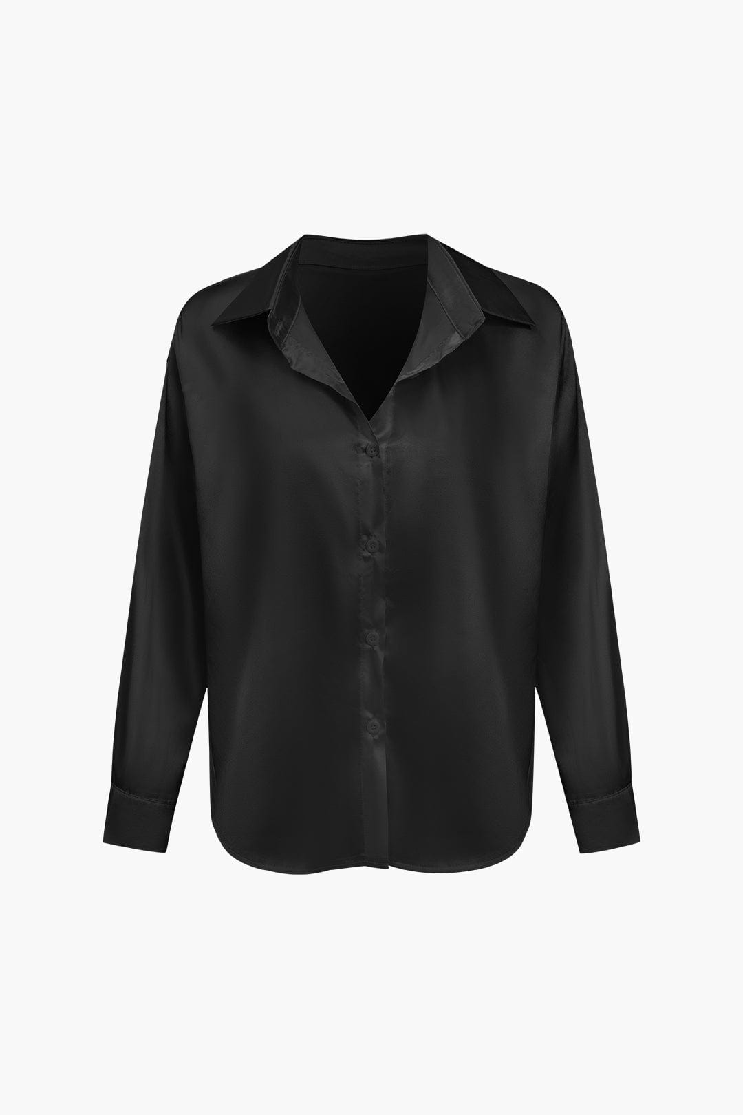 Women's Blouse | Silk Satin | Long Sleeves | Spring