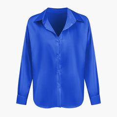 Women's Blouse | Silk Satin | Long Sleeves | Spring