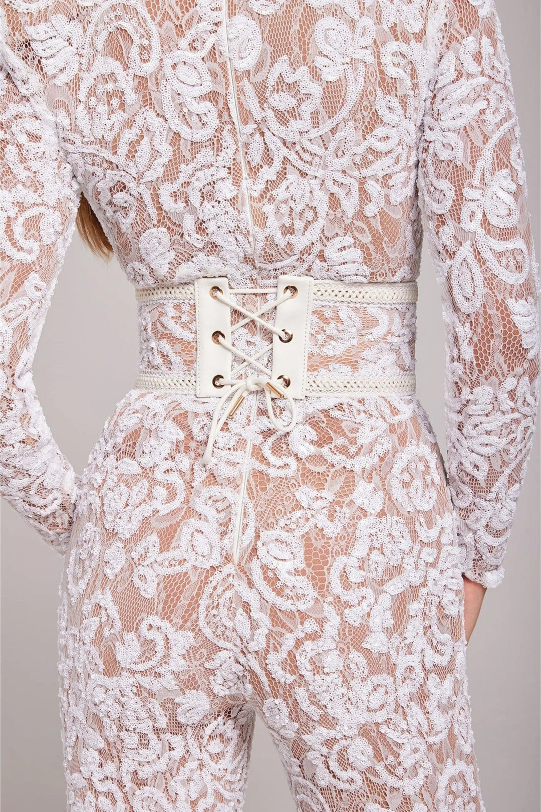 Women's Bodysuit | Lace | Crew Neck | Spring