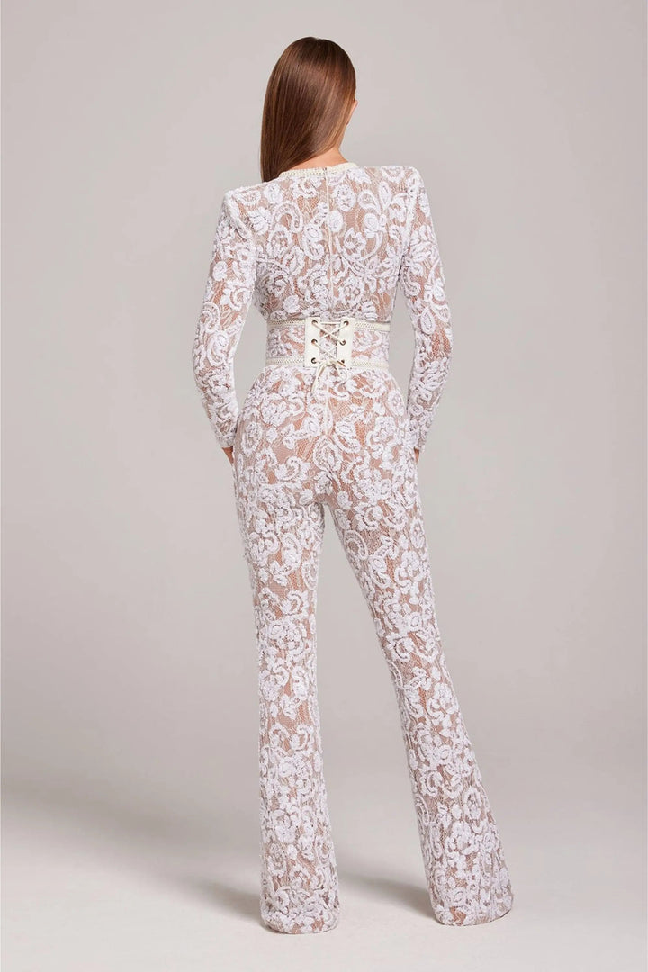 Women's Bodysuit | Lace | Crew Neck | Spring