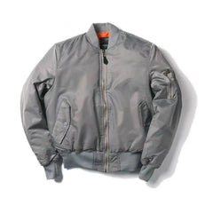 Women's Bomber Jacket | Lightweight | Casual | Spring - Gray
