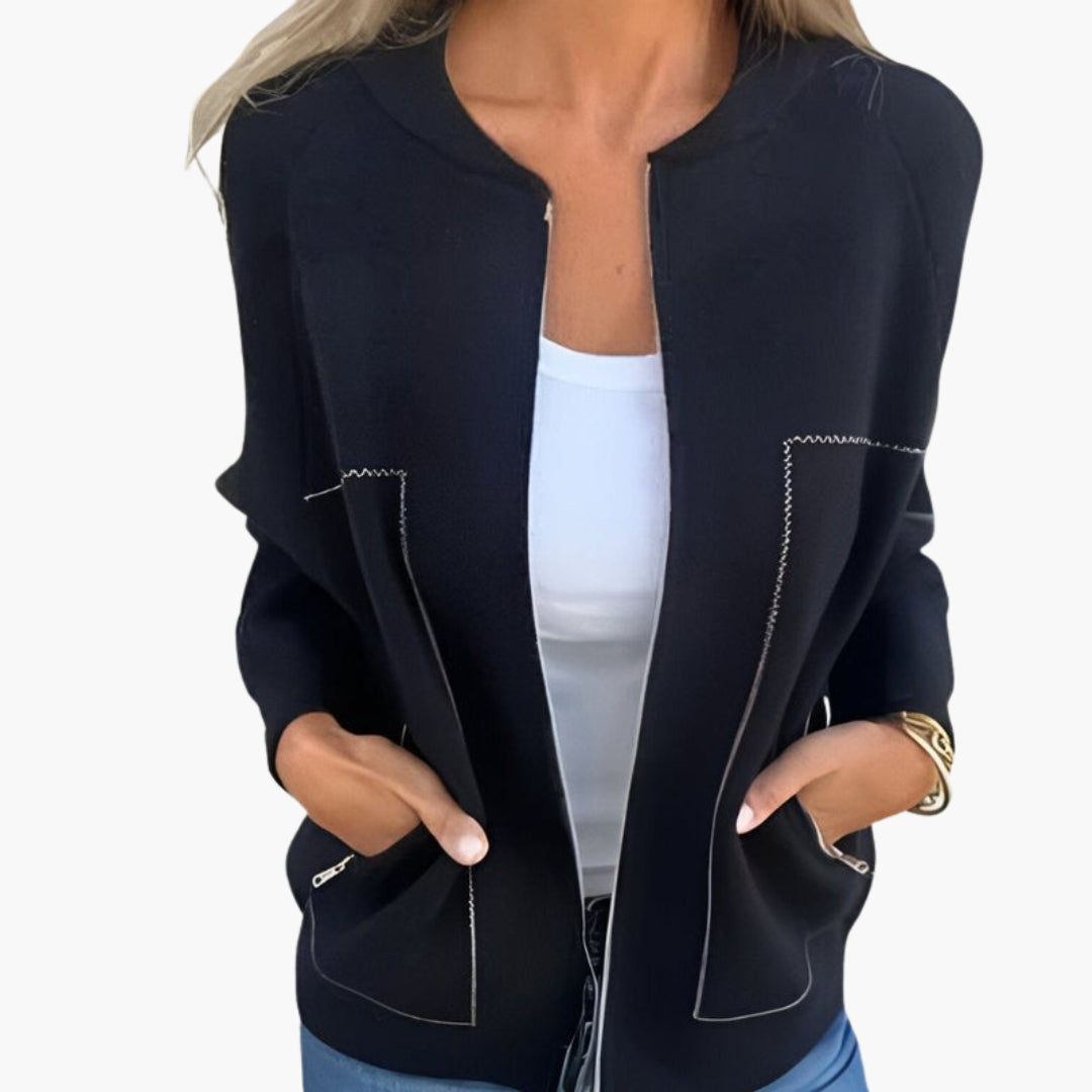 Women's Bomber Jacket | Zip Front | Casual | Autumn