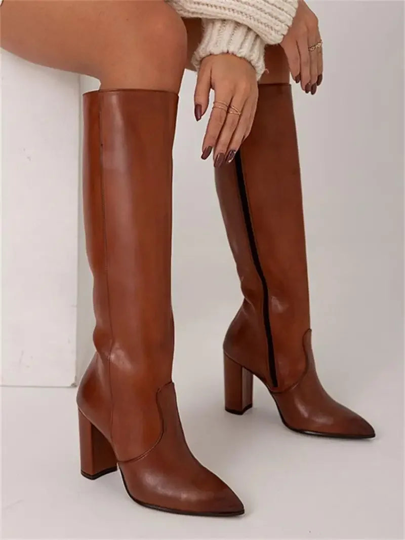 Women's Boots | Elegant | Tailored | Autumn - Brown