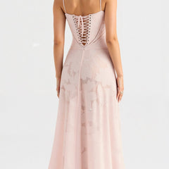 Women's Bustier Maxi Dress - Wedding Guest Elegance | Summer