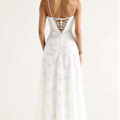 Women's Bustier Maxi Dress - Wedding Guest Elegance | Summer
