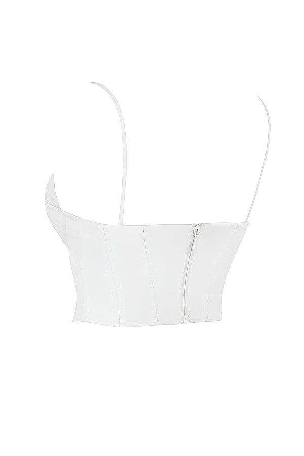 Women's Bustier Top | White | Elegant | Summer