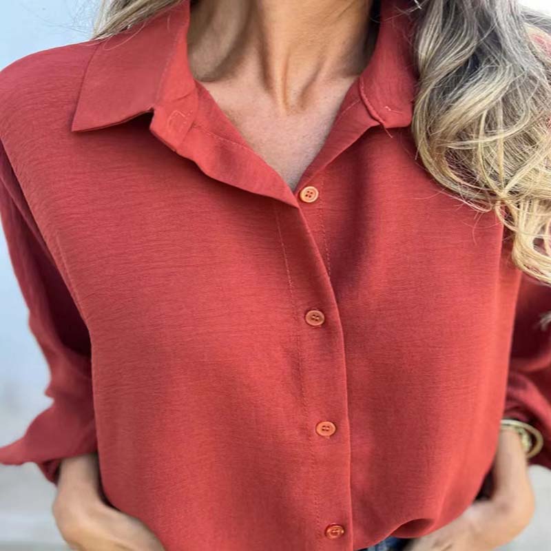 Women's Button-Up Blouse | Relaxed | Multi-Color | Autumn