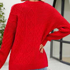 Women's Cable Knit Sweater | Cozy Comfort | Warm | Winter