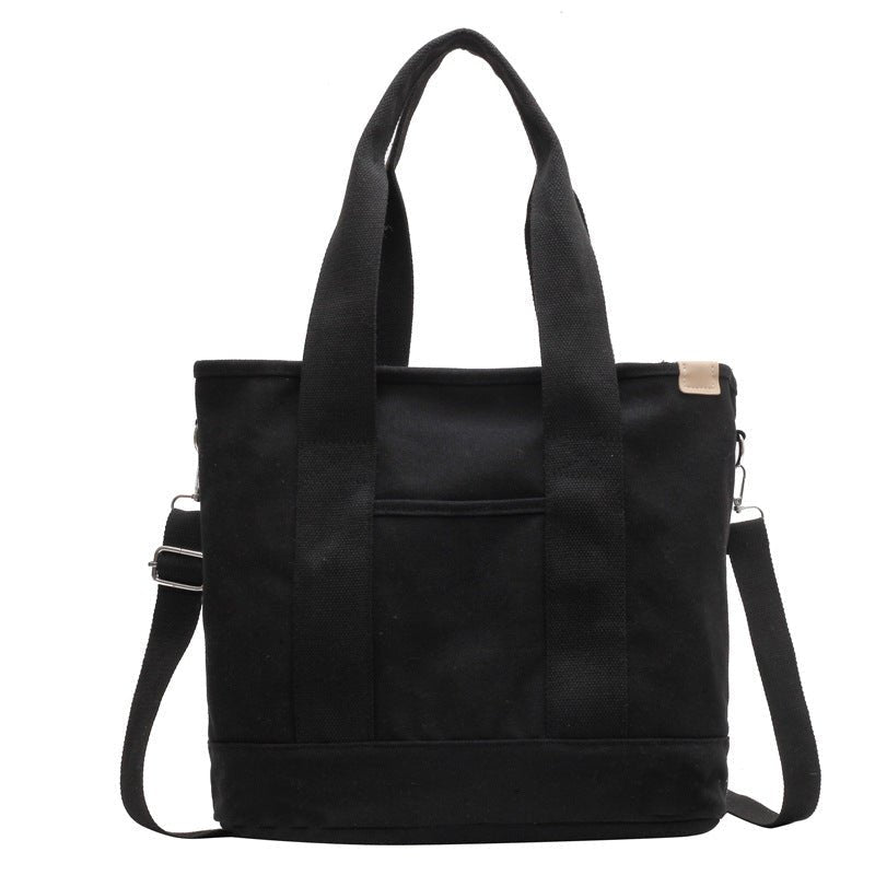 Women's Canvas Crossbody Tote Bag - Adjustable Strap | Summer