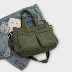 Women's Canvas Tote Bag - Spacious Daily Carry