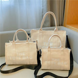 Women's Canvas Tote Bag - Versatile Everyday Carryall - Beige
