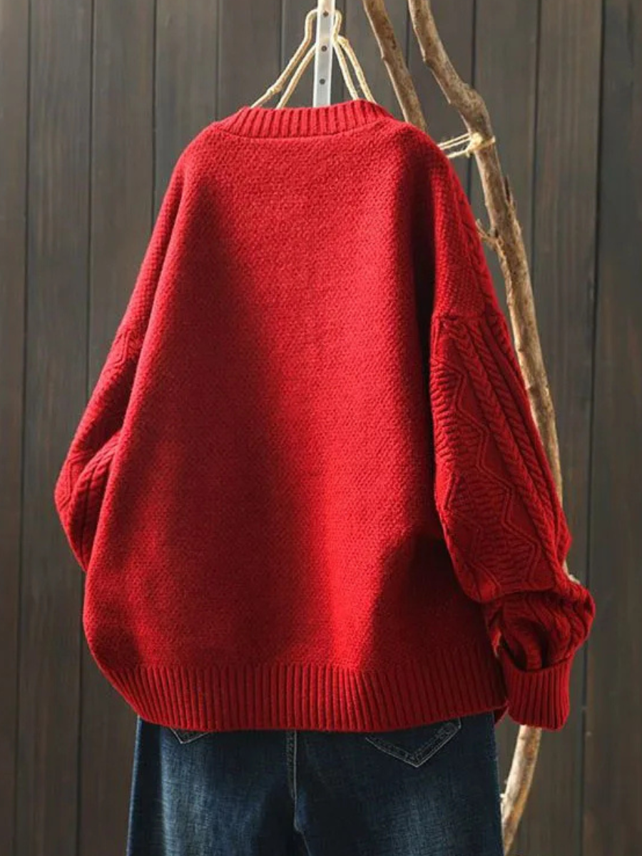 Women's Cardigan | Cable Knit Button | Autumn