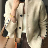 Women's Cardigan | Elegant | Button Front | Autumn - Cream
