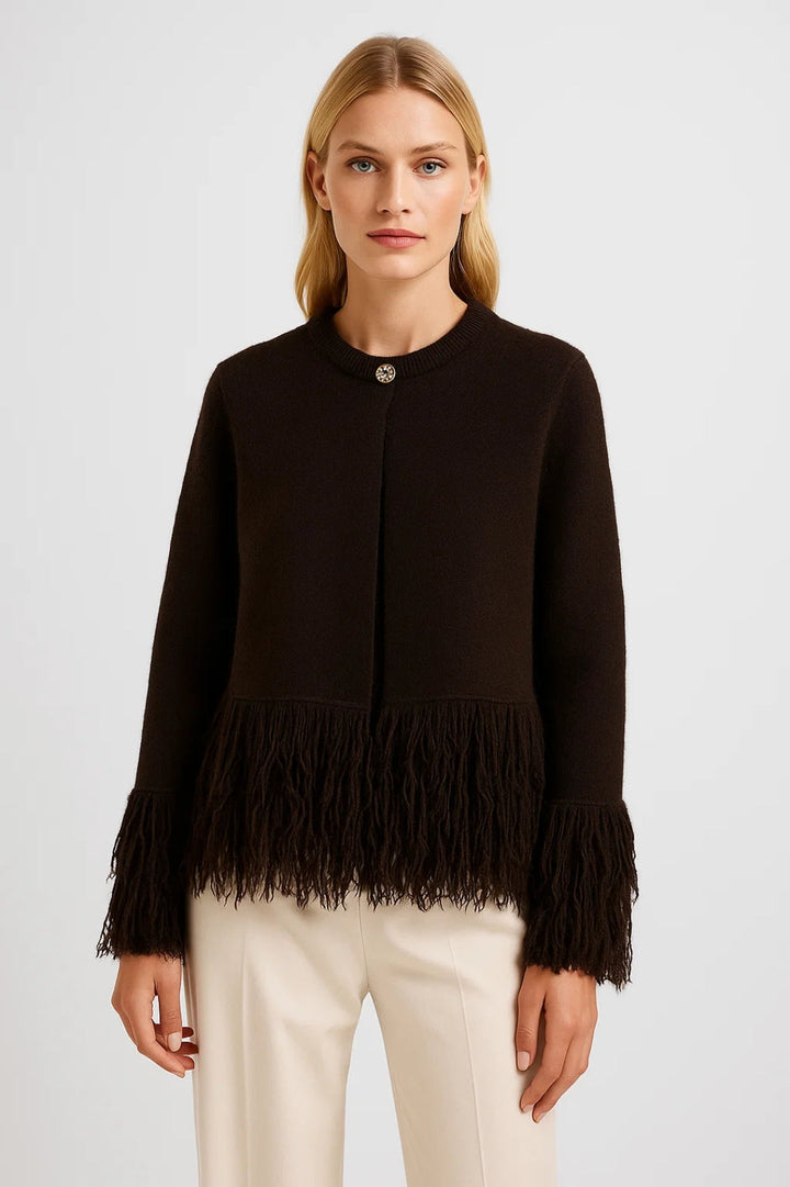 Women's Cardigan | Fringe Detail | Autumn