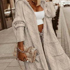 Women's Cardigan Vest | Long | Cozy | Autumn - Beige