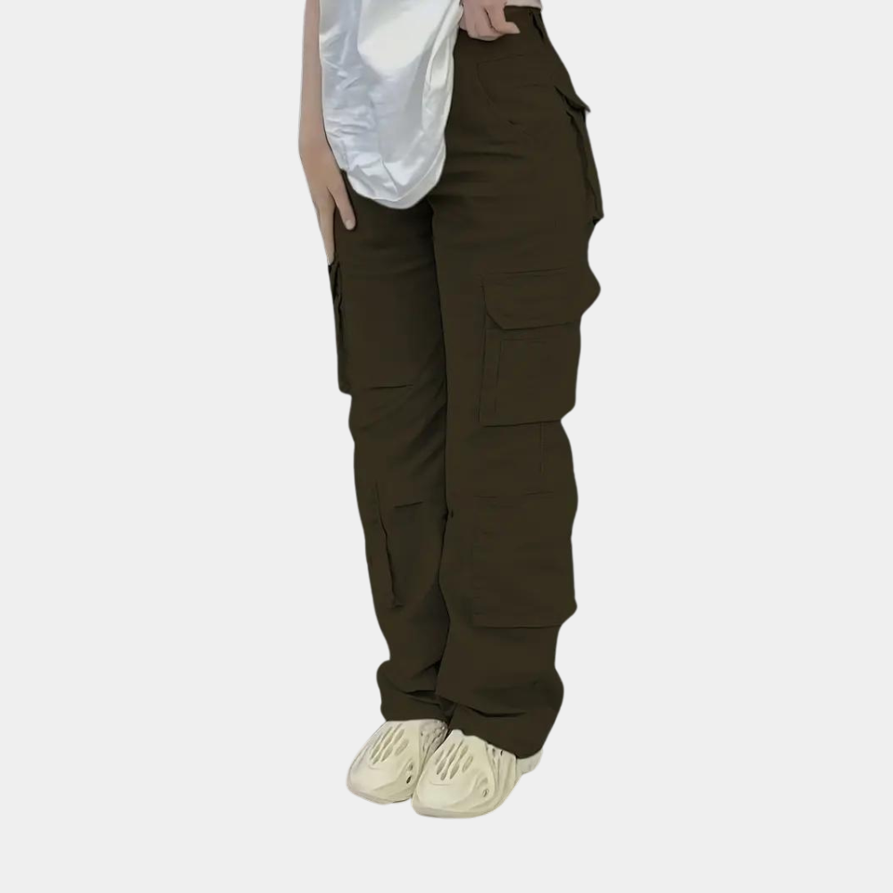 Women's Cargo Pants | Straight Fit | Practical | Autumn - Olive Green