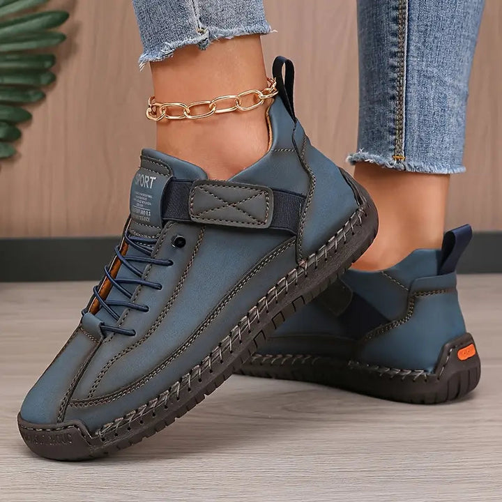 Women's Casual Lace-Up Shoes | Low-Cut | Autumn - Navy