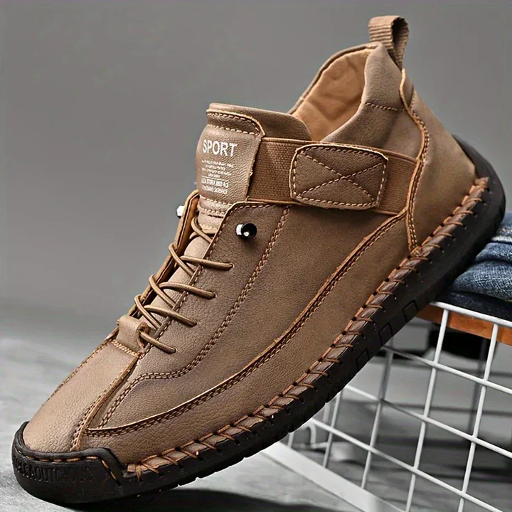 Women's Casual Lace-Up Shoes | Low-Cut | Autumn - Tan