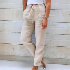 Women's Casual Pants - Comfortable Leisure Fit | Spring - Beige