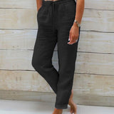 Women's Casual Pants - Comfortable Leisure Fit | Spring - Black