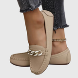 Women's Chain Detail Slip-On Loafer - Classic Comfort | Spring - Beige
