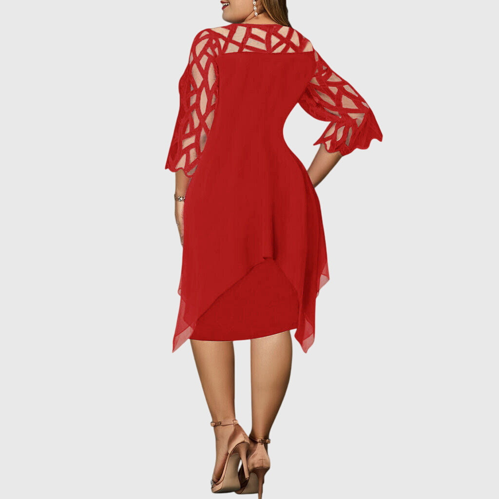 Women's Chic A-Line Dress - Versatile Day to Night | Autumn